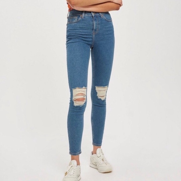 high waisted jeans topshop